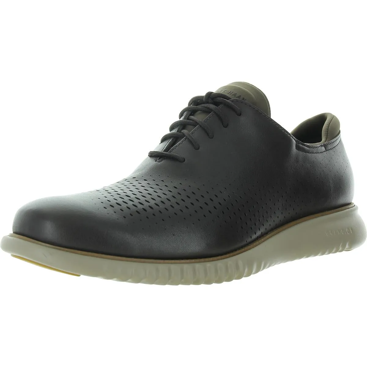 2 Zerogrand Laser Wing Mens Lace-Up Faux Leather Oxfords