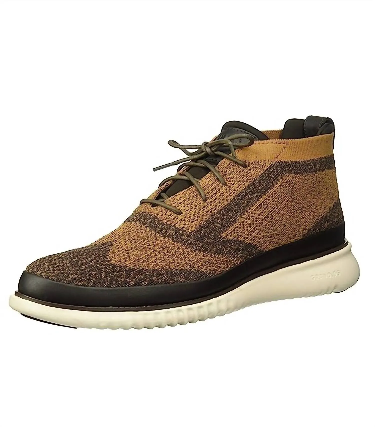 2.zerogrand Stitchlite Chukka Waterproof Sneaker In Ch Habana Heathered/brazilian Sand