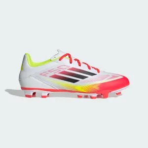 ADIDAS MEN'S F50 P4 CLUB WHITE/BLACK/RED STUDDED FOOTBALL BOOTS