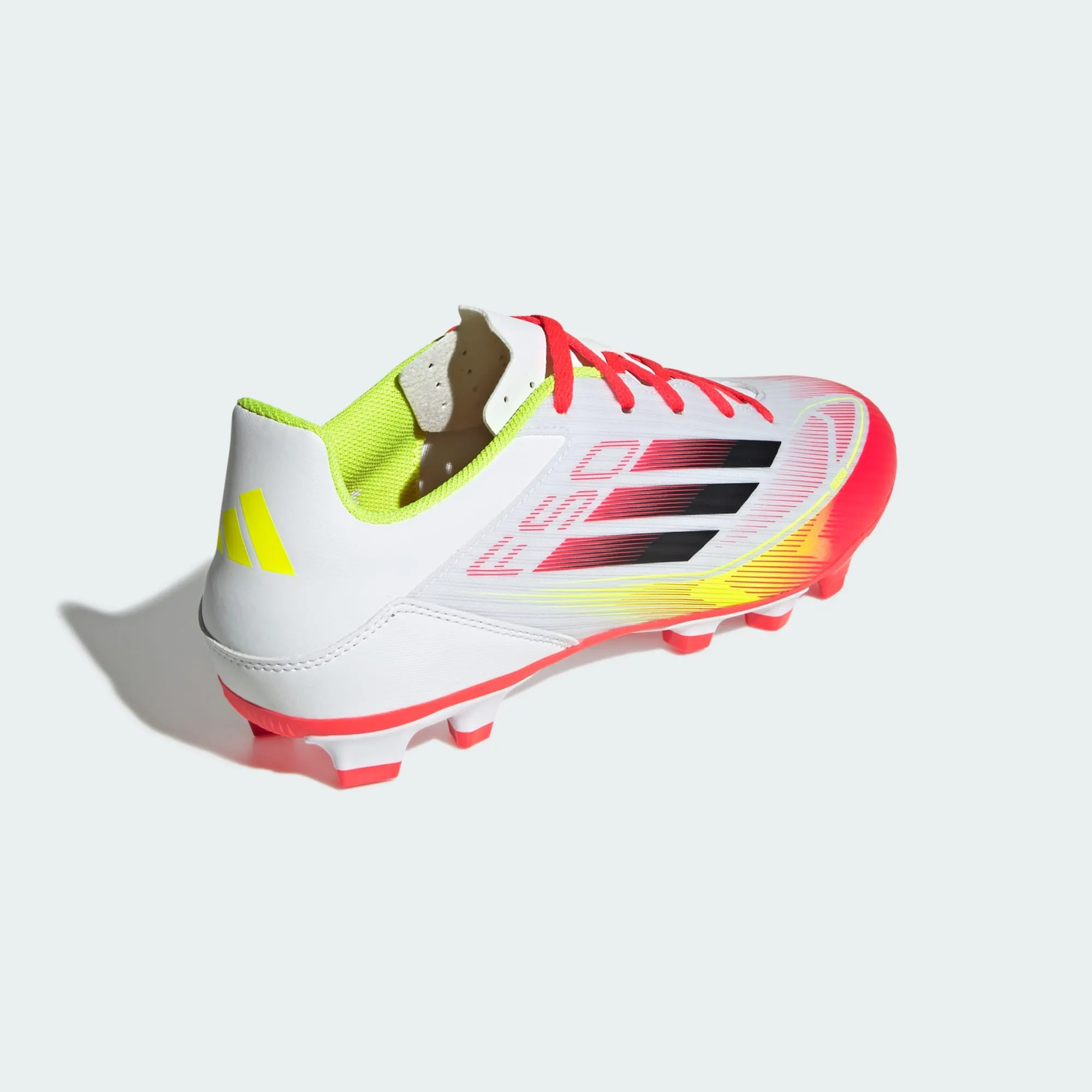 ADIDAS MEN'S F50 P4 CLUB WHITE/BLACK/RED STUDDED FOOTBALL BOOTS