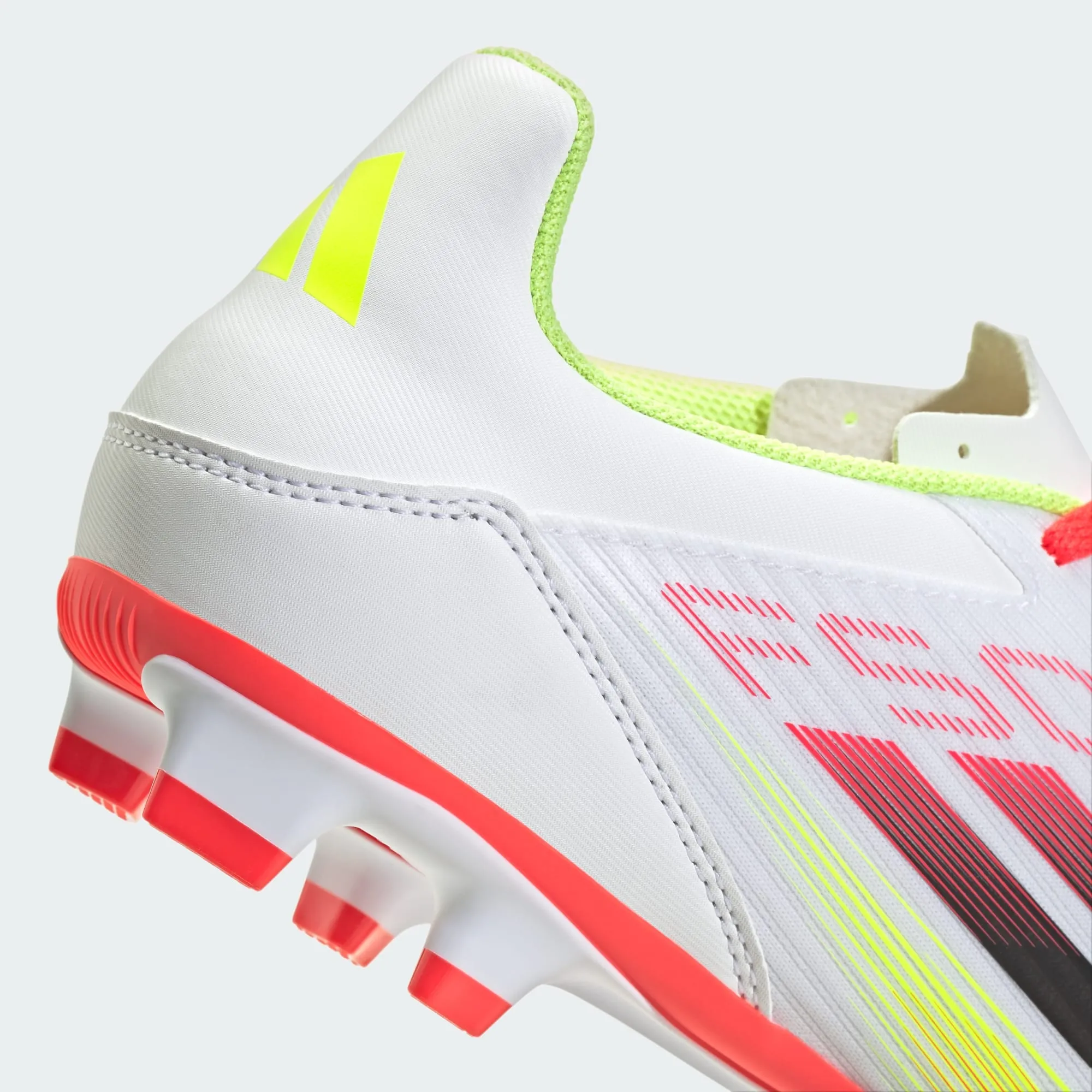 ADIDAS MEN'S F50 P4 CLUB WHITE/BLACK/RED STUDDED FOOTBALL BOOTS
