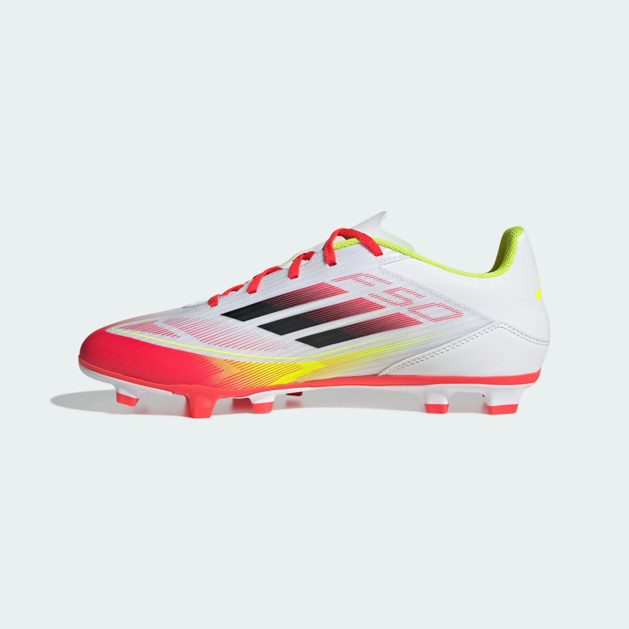 ADIDAS MEN'S F50 P4 CLUB WHITE/BLACK/RED STUDDED FOOTBALL BOOTS