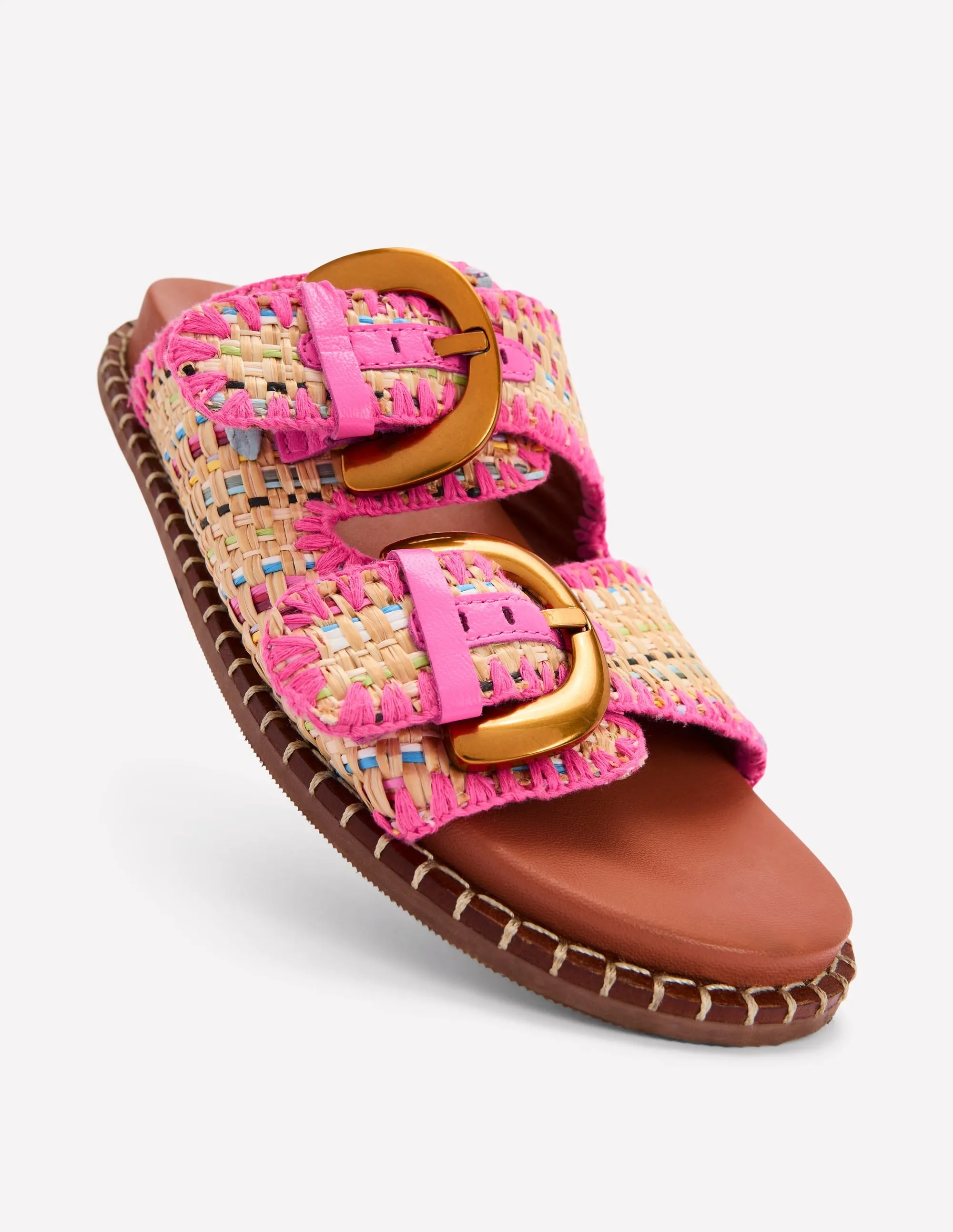 Alberta Footbed Sandal-Natural/Multi