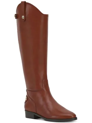 Aleah Womens Leather Tall Knee-High Boots