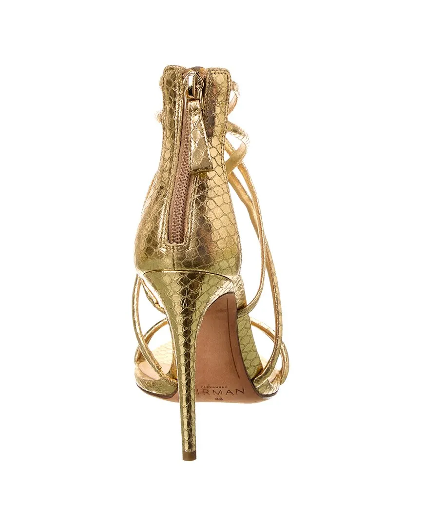 Alexandre Birman Eve 100 Embossed Leather Sandal