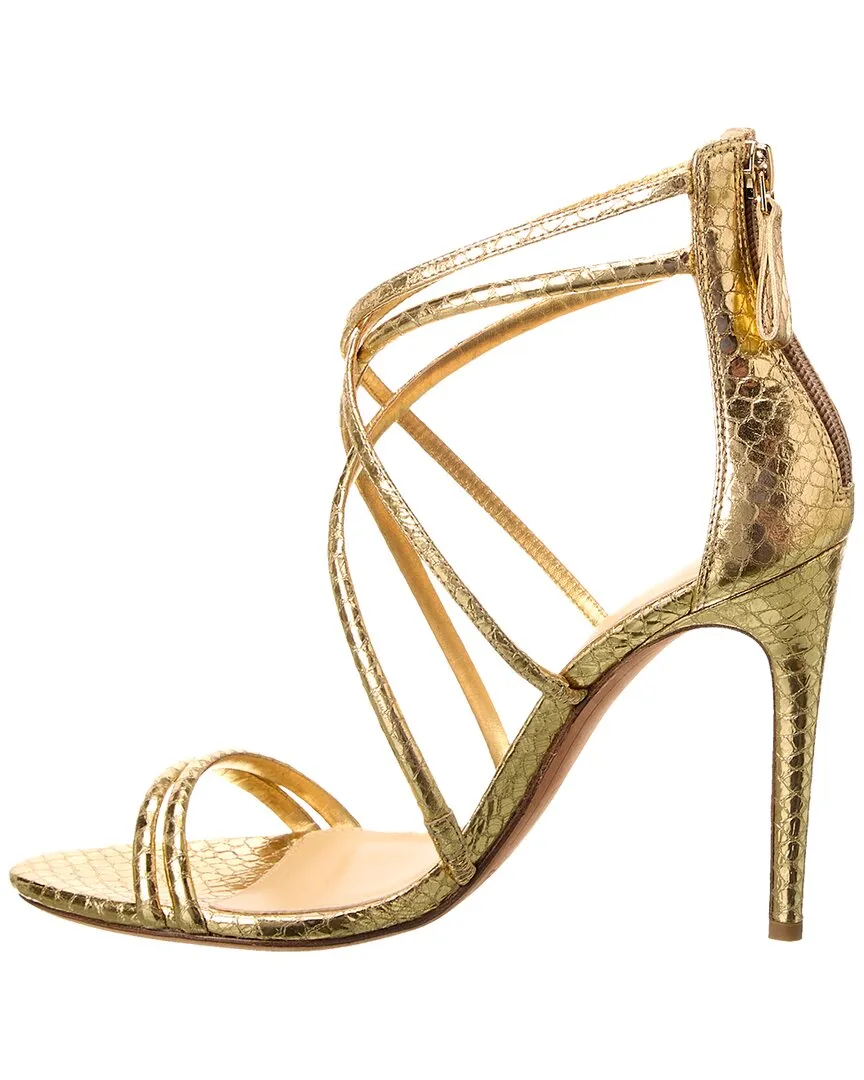 Alexandre Birman Eve 100 Embossed Leather Sandal