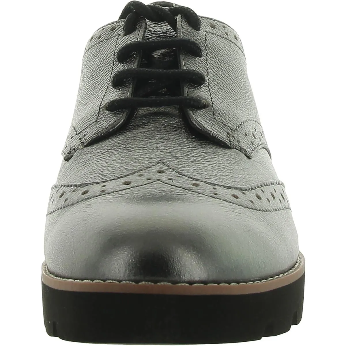 Alfina Womens Leather Brogue Oxfords