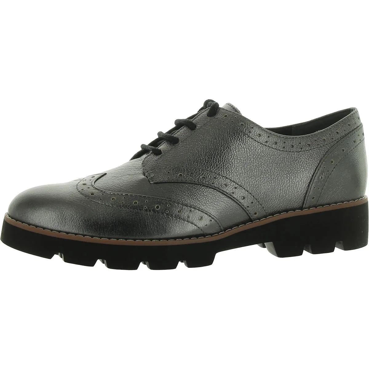 Alfina Womens Leather Brogue Oxfords