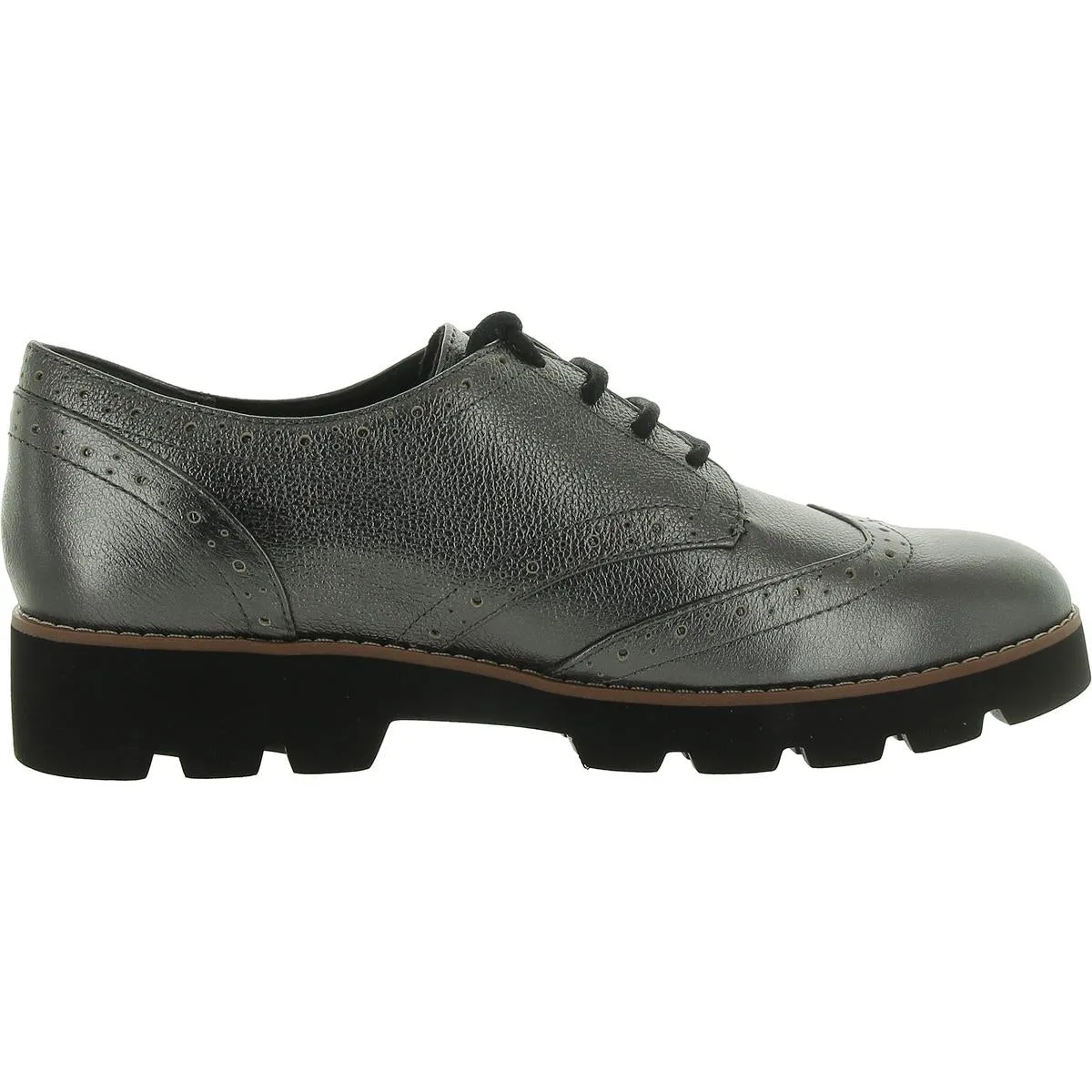 Alfina Womens Leather Brogue Oxfords