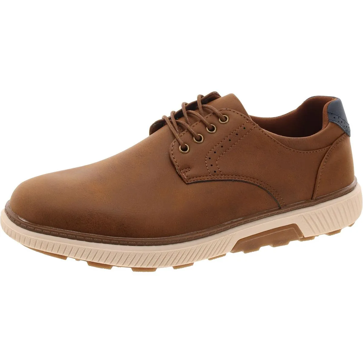 Anson Mens Faux Leather Lace-Up Oxfords