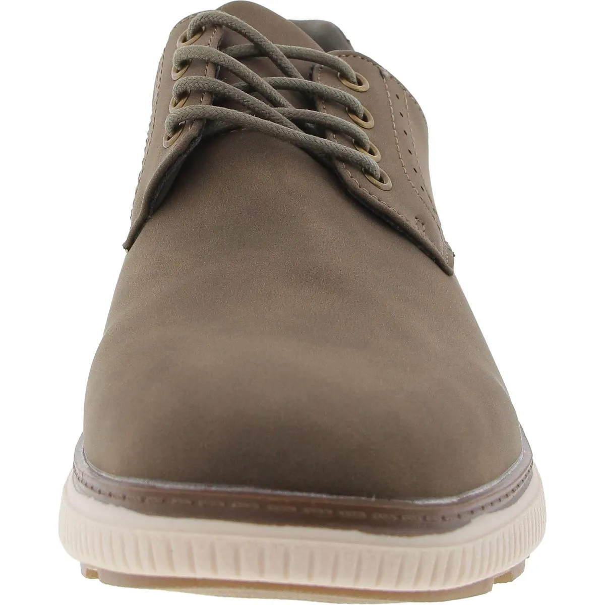 Anson Mens Faux Leather Lace-Up Oxfords