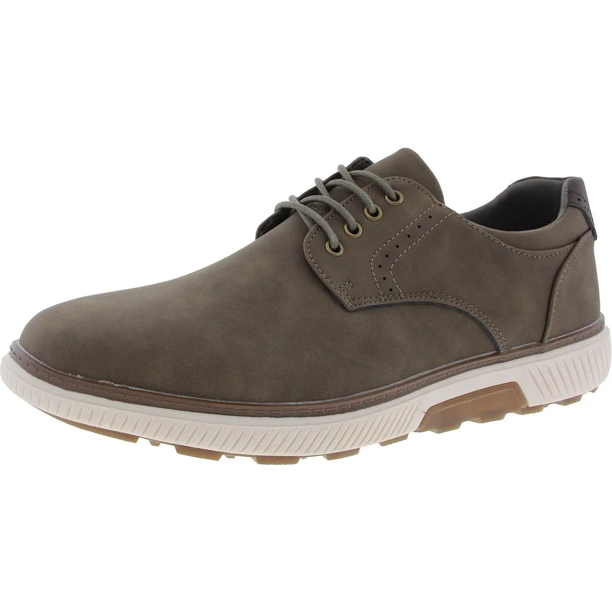 Anson Mens Faux Leather Lace-Up Oxfords