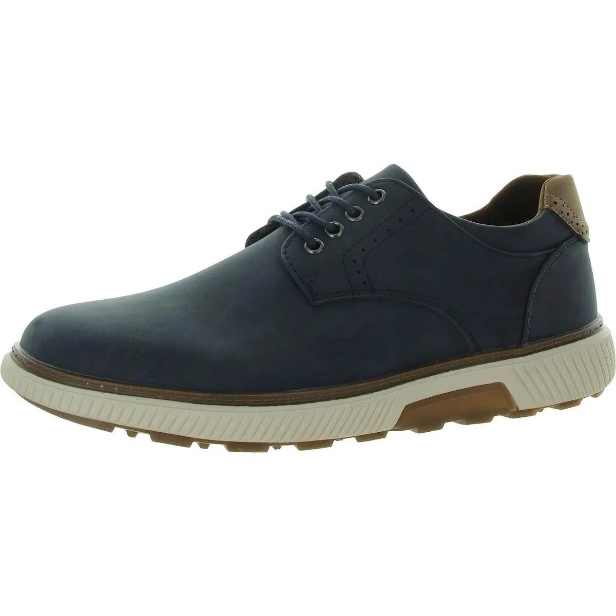 Anson Mens Faux Leather Lace-Up Oxfords