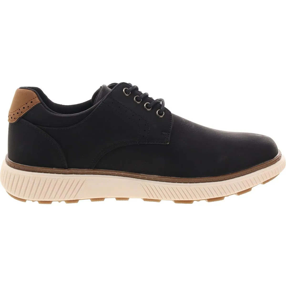Anson Mens Faux Leather Lace-Up Oxfords