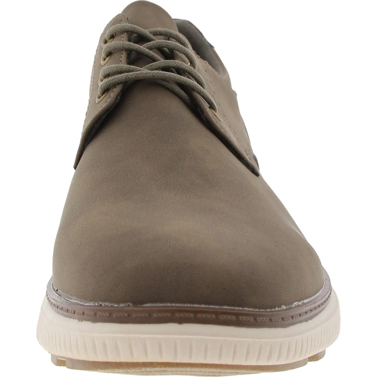 Anson Mens Faux Leather Lace-Up Oxfords