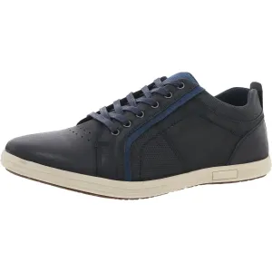 Aqua Mens Perforated Leather Derby Shoes