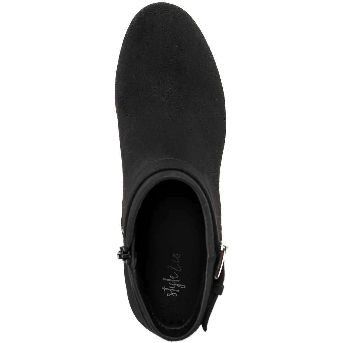 Ariel Womens Faux Suede Zipper Booties