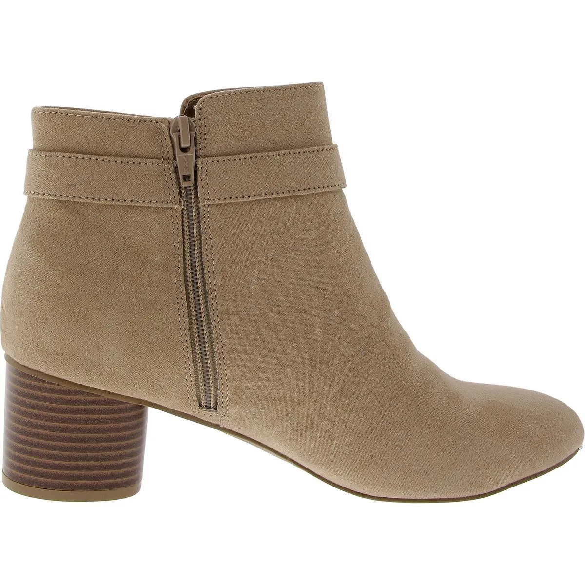 Ariel Womens Faux Suede Zipper Booties