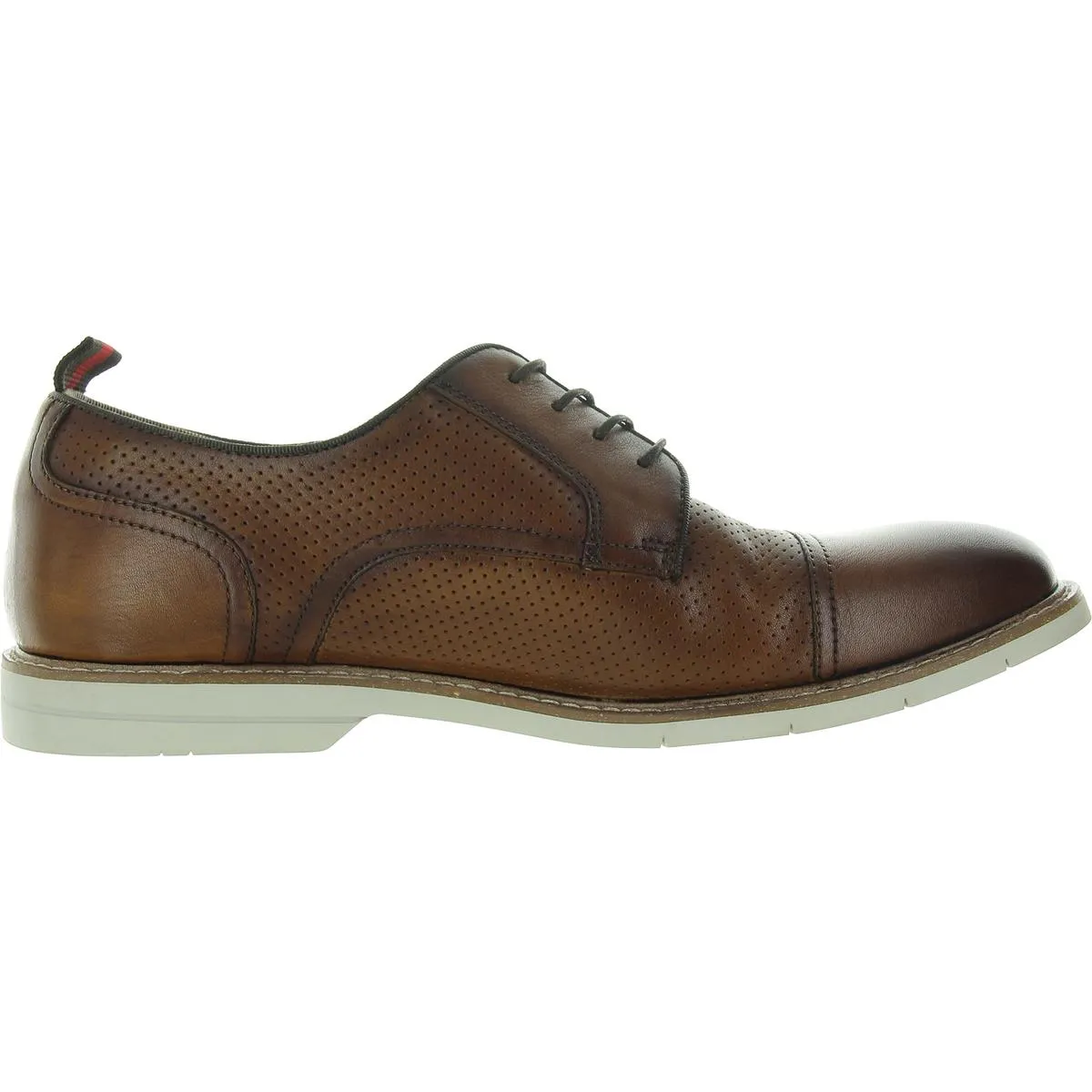 Arrnold Mens Leather Toe-Cap Oxfords