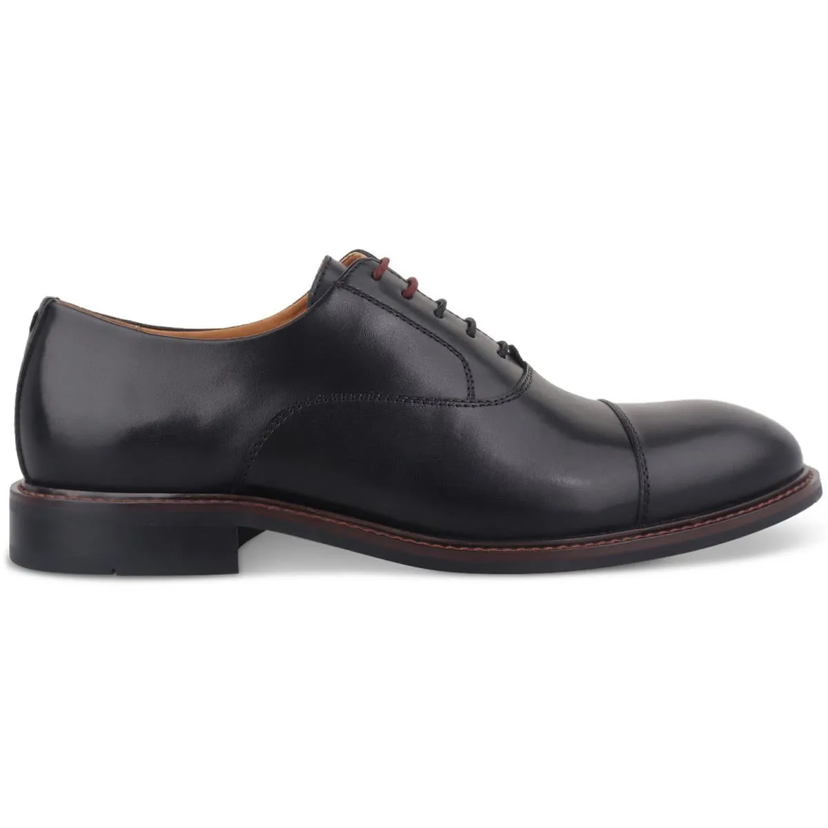 Ashtonn Mens Lace-Up Leather Derby Shoes