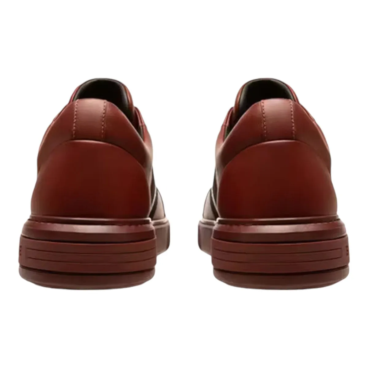 Bally Moony 6239623 Men's Heritage Red Calf Plain Leather Sneakers