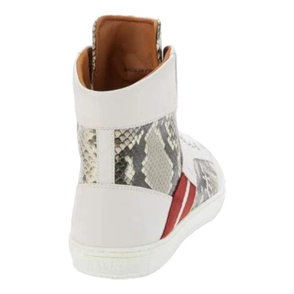 Bally Oldani Men's 6240612 White High-Top Leather Sneakers