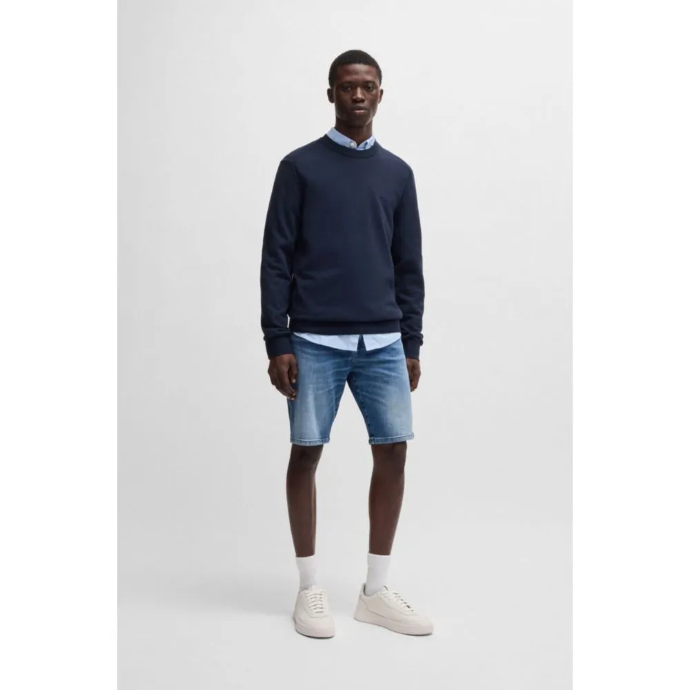 Basketball-style trainers in two-tone leather