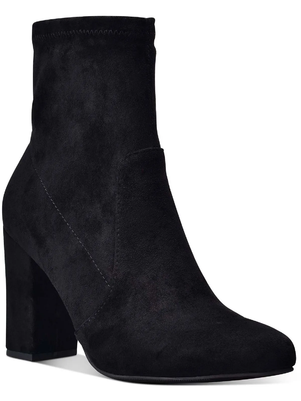 Becci Womens Faux Suede Pointed Toe Mid-Calf Boots
