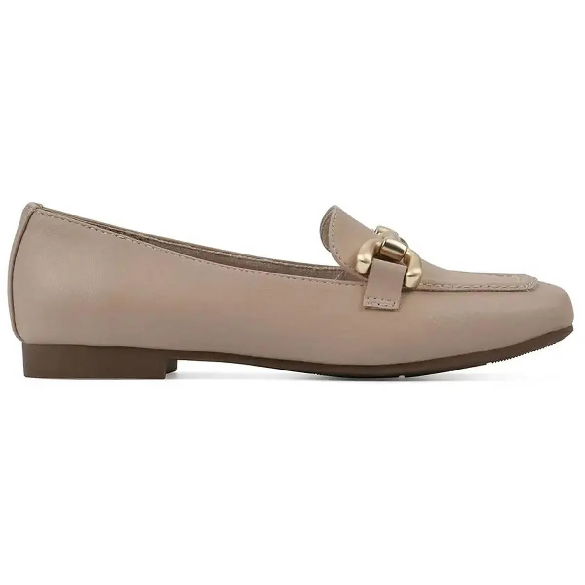 BESTOW Womens Cushioned Footbed Faux Leather Loafers