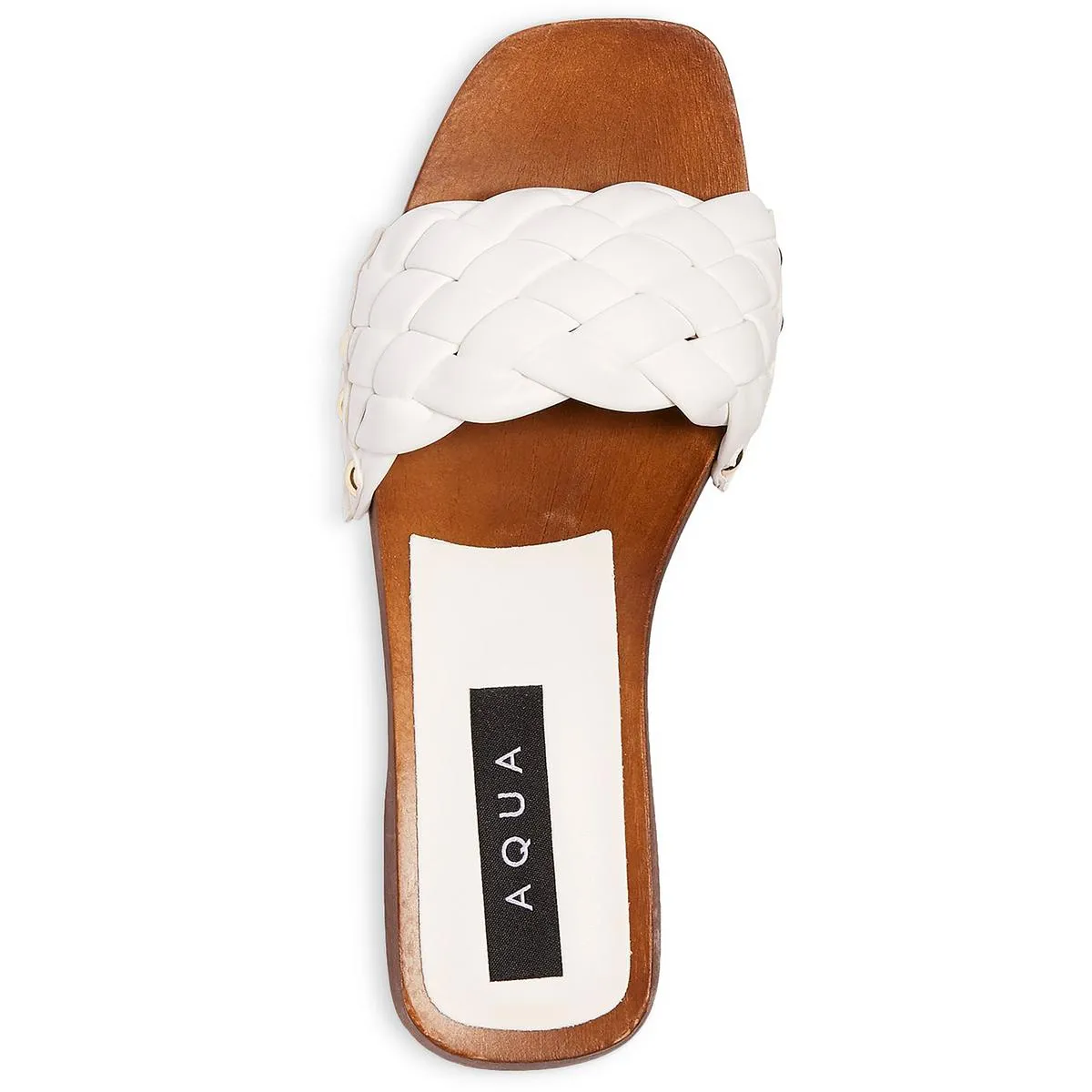 Boho Womens Woven Faux Leather Platform Sandals