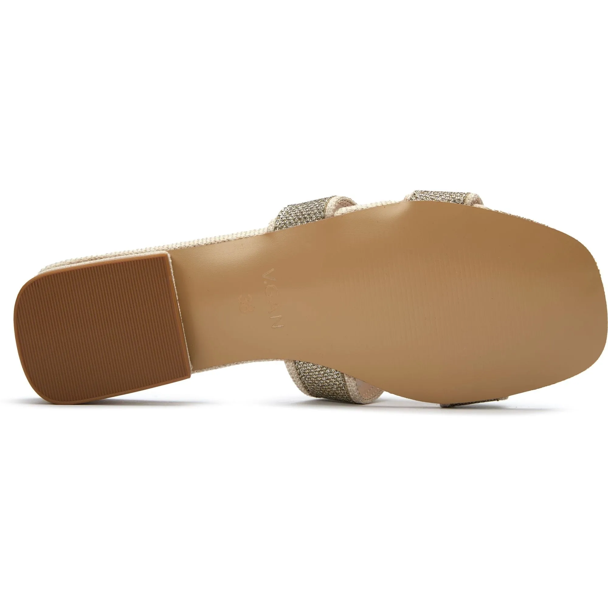 Bok Women's Vegan Leather Slider Sandals | Metallic