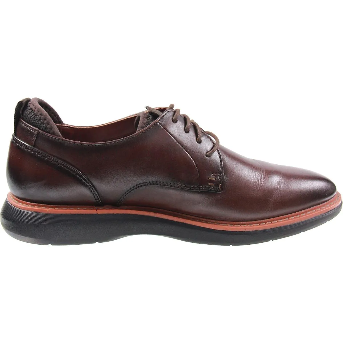 BrantinPlain Mens Solid Leather Derby Shoes