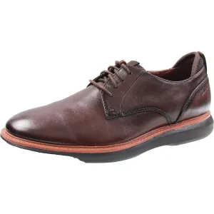BrantinPlain Mens Solid Leather Derby Shoes