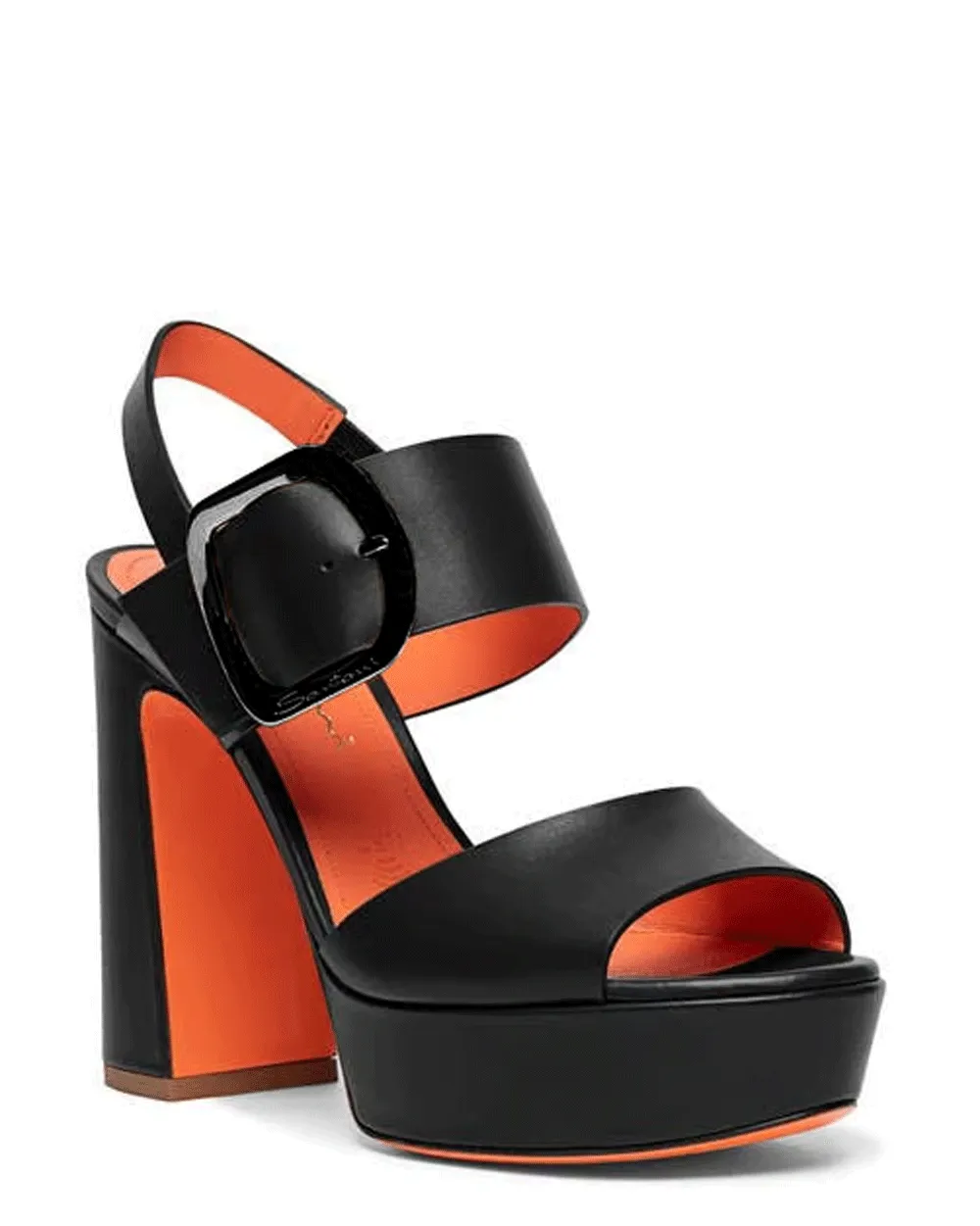 Bruxel Platform Sandal in Black
