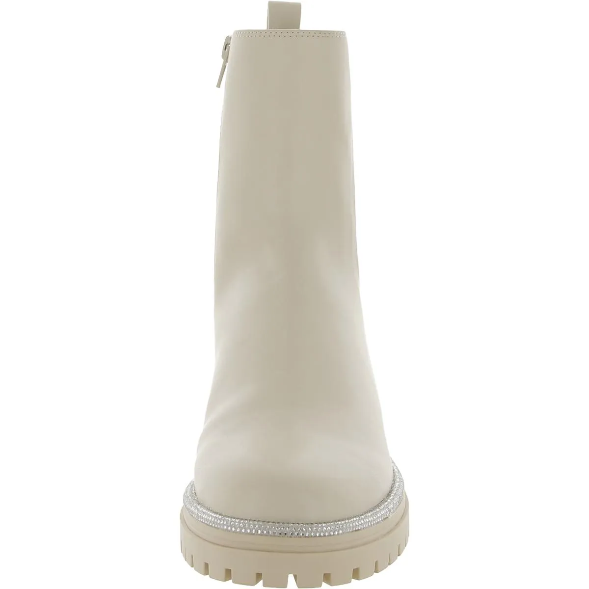 Brycin Womens Faux Leather Pull On Mid-Calf Boots