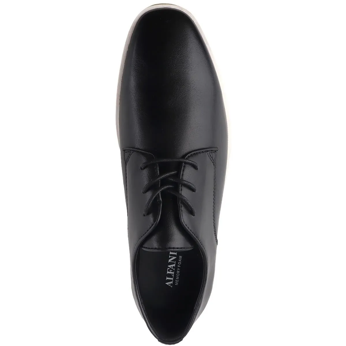 CAIDWELLP Mens Lace-Up Faux Leather Derby Shoes