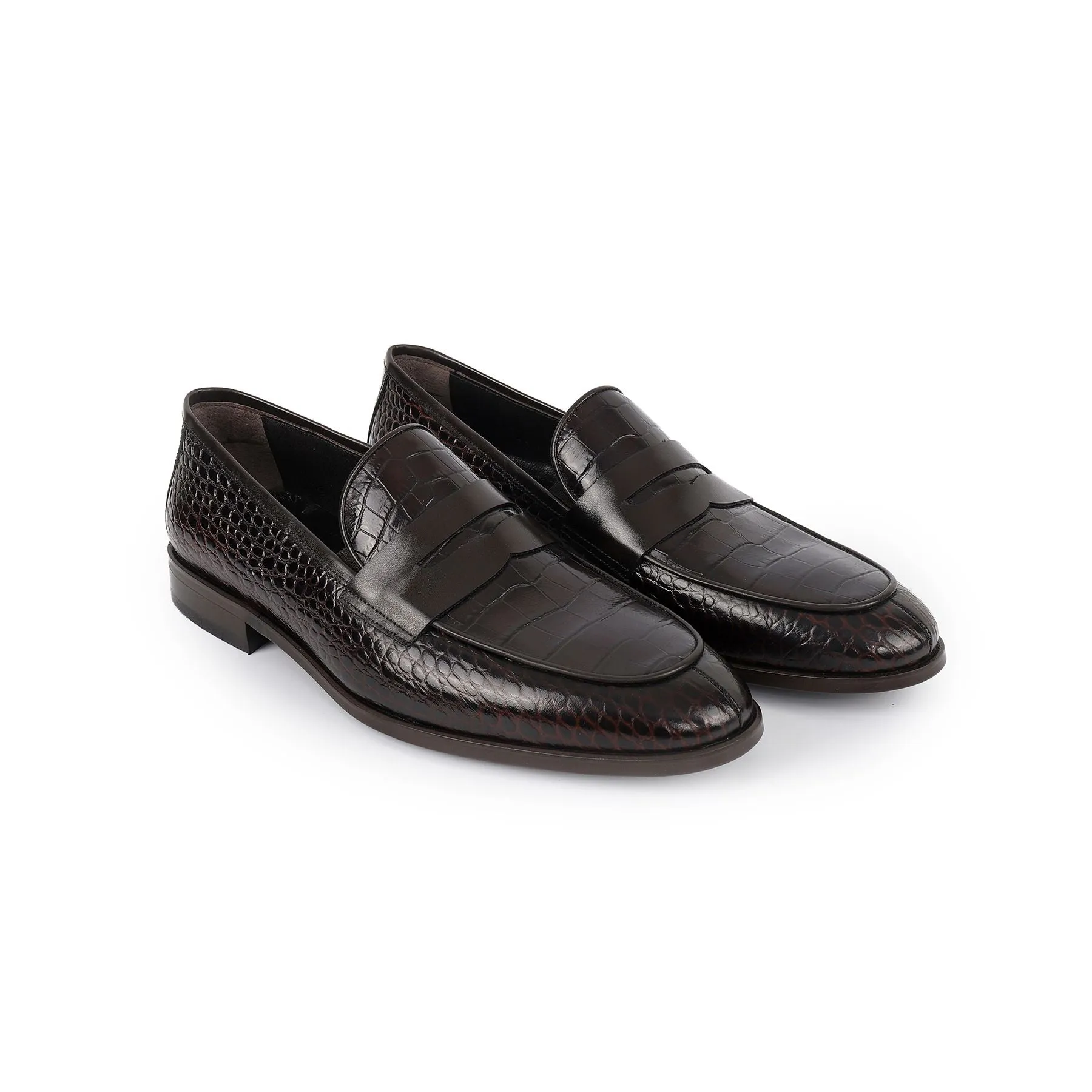 Carmine Apron Toe Penny Loafers