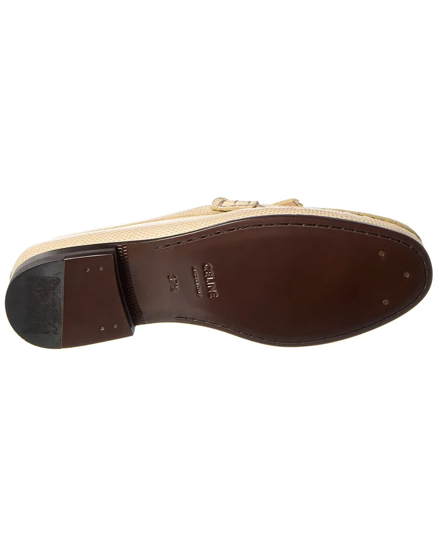 CELINE Embossed Leather Loafer