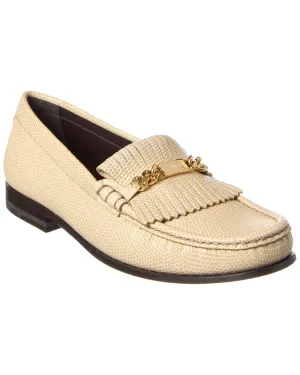 CELINE Embossed Leather Loafer
