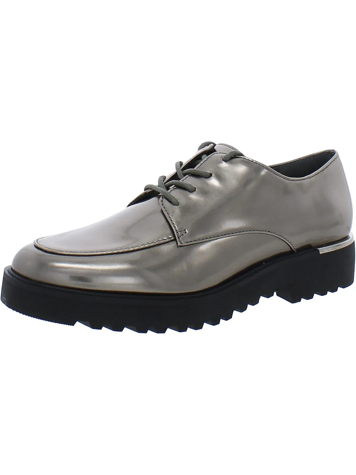 Charles Womens Faux Leather Patent Oxfords