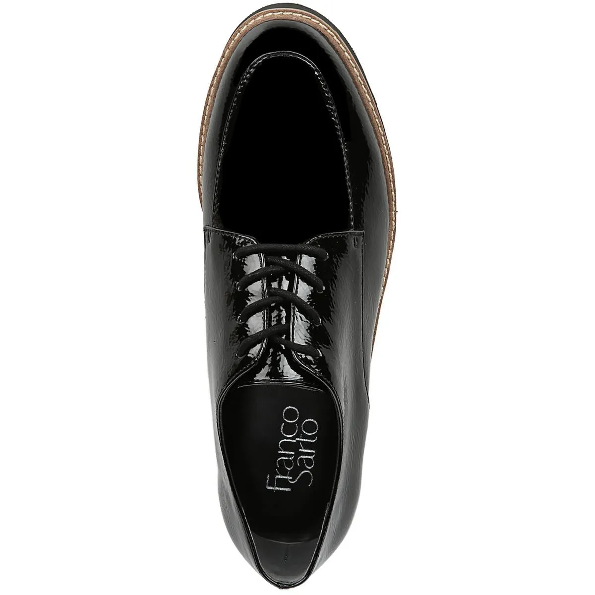 Charles Womens Faux Leather Patent Oxfords