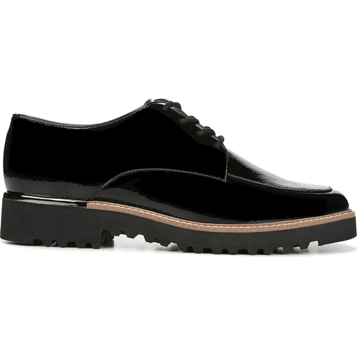 Charles Womens Faux Leather Patent Oxfords