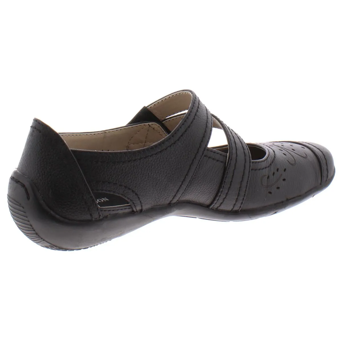 Chelsea Womens Leather Laser Cut Mary Janes