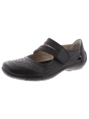 Chelsea Womens Leather Laser Cut Mary Janes