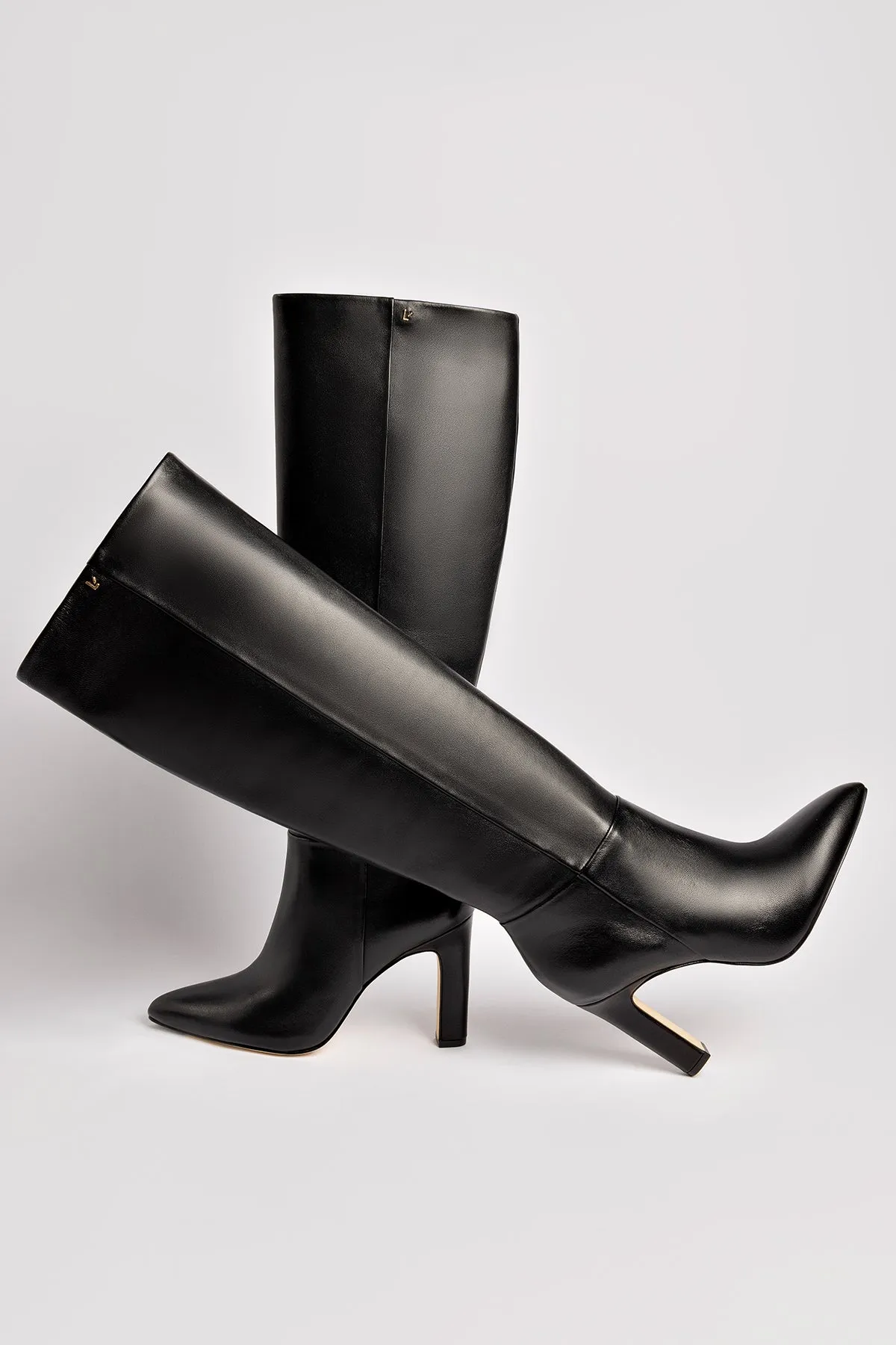 Cindy Hi Boot In Black Leather