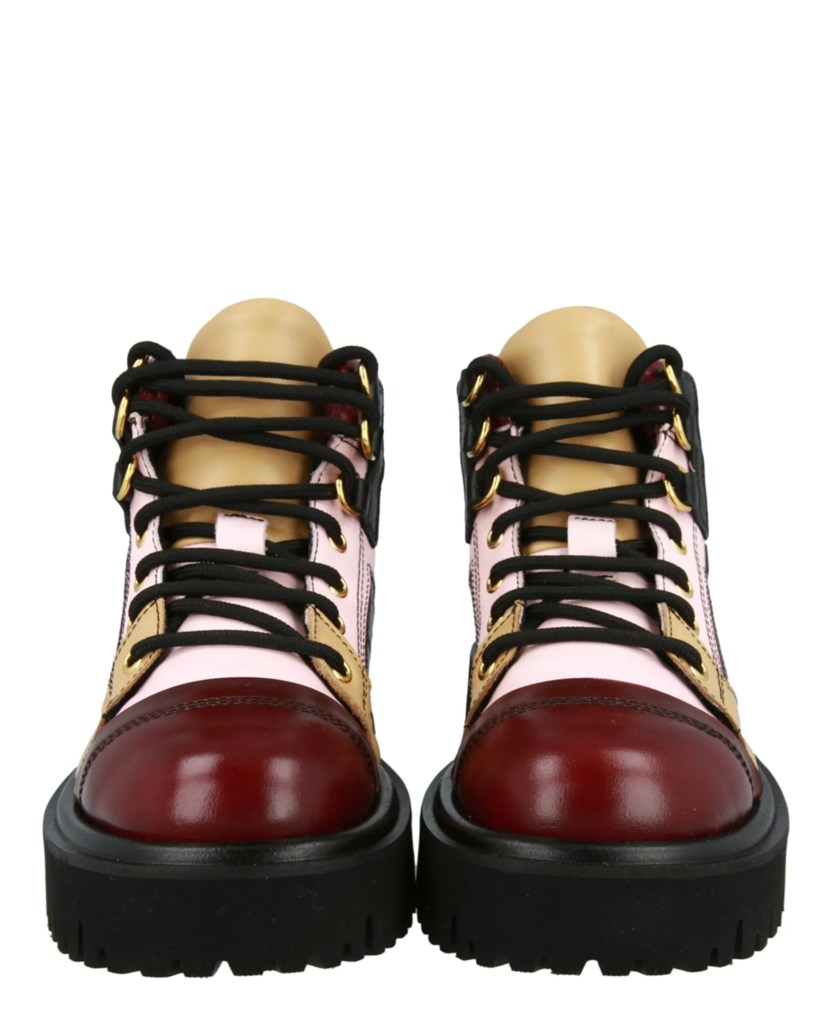 Colorblock Ankle Boots