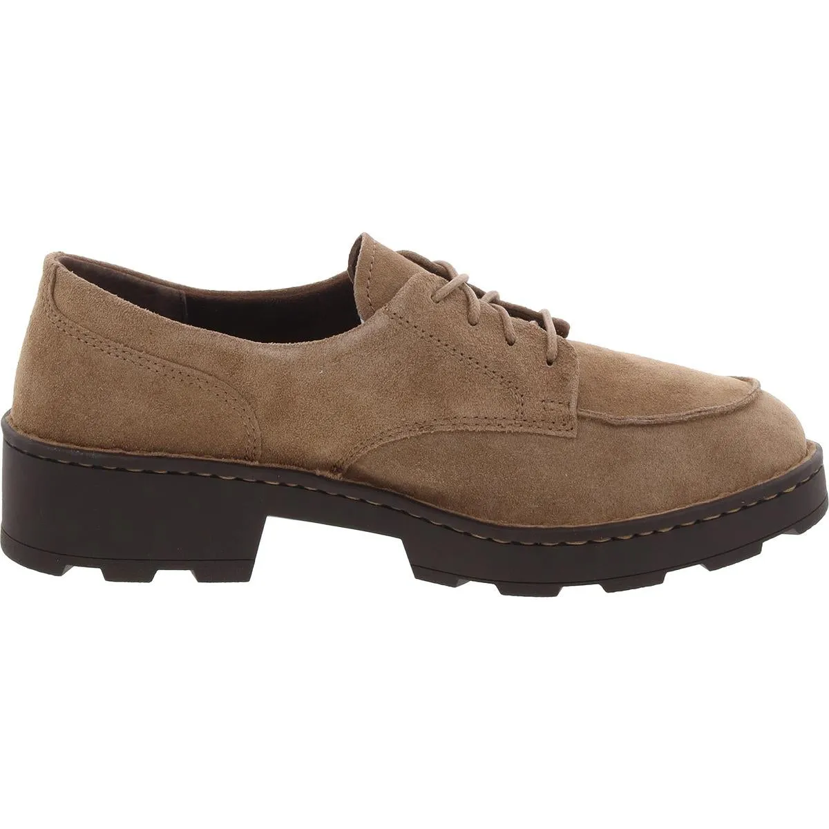 Corby Womens Lace-Up Faux Suede Oxfords