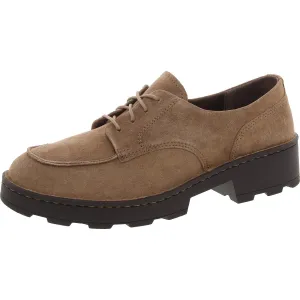 Corby Womens Lace-Up Faux Suede Oxfords