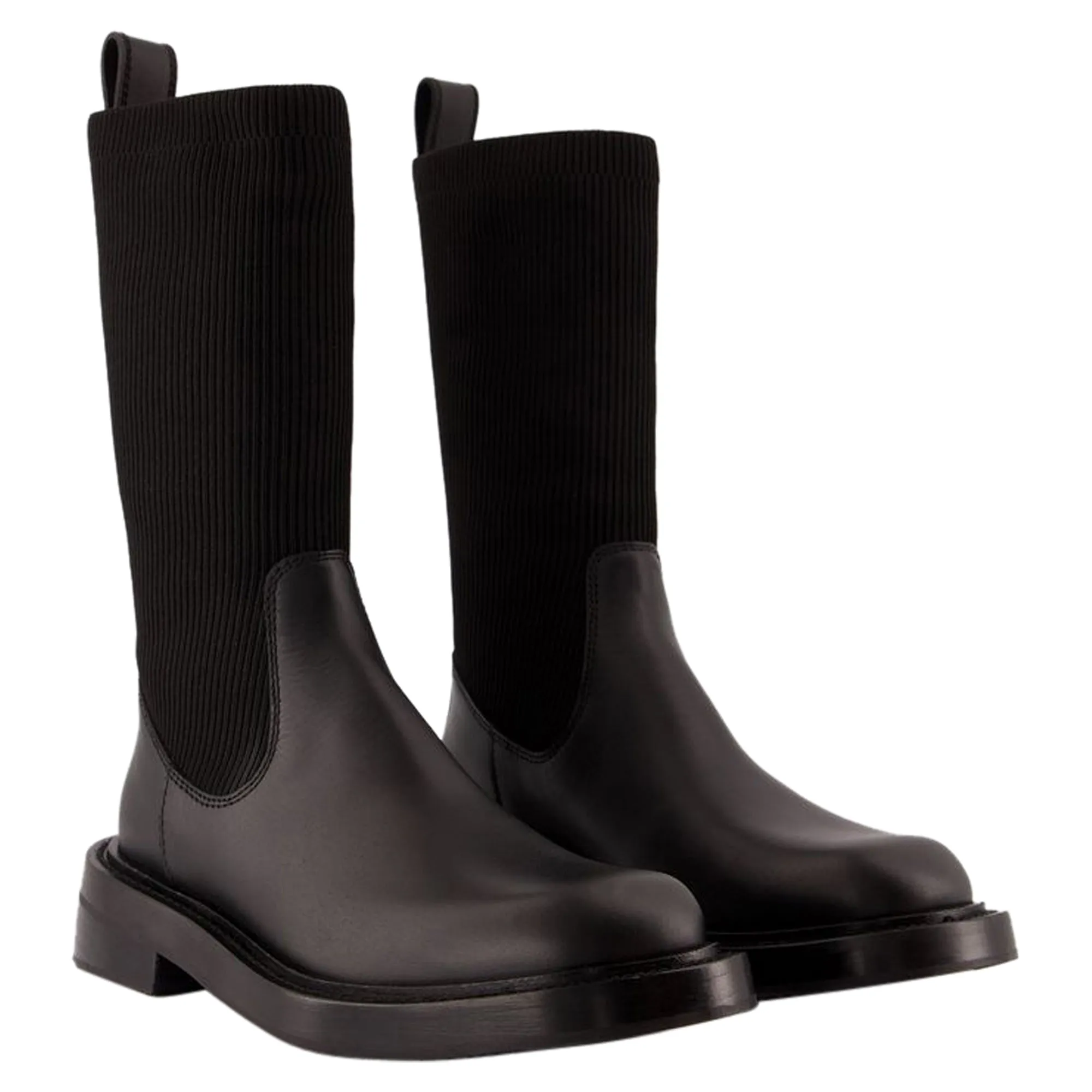 Detroit Sock Boots - Alexander Wang - Leather - Black