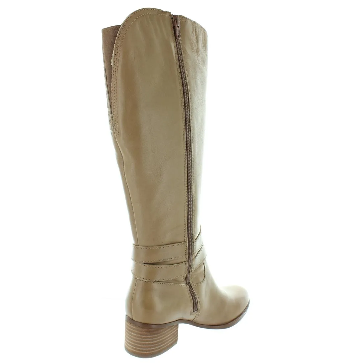 Dev Womens Wide Calf Leather Riding Boots